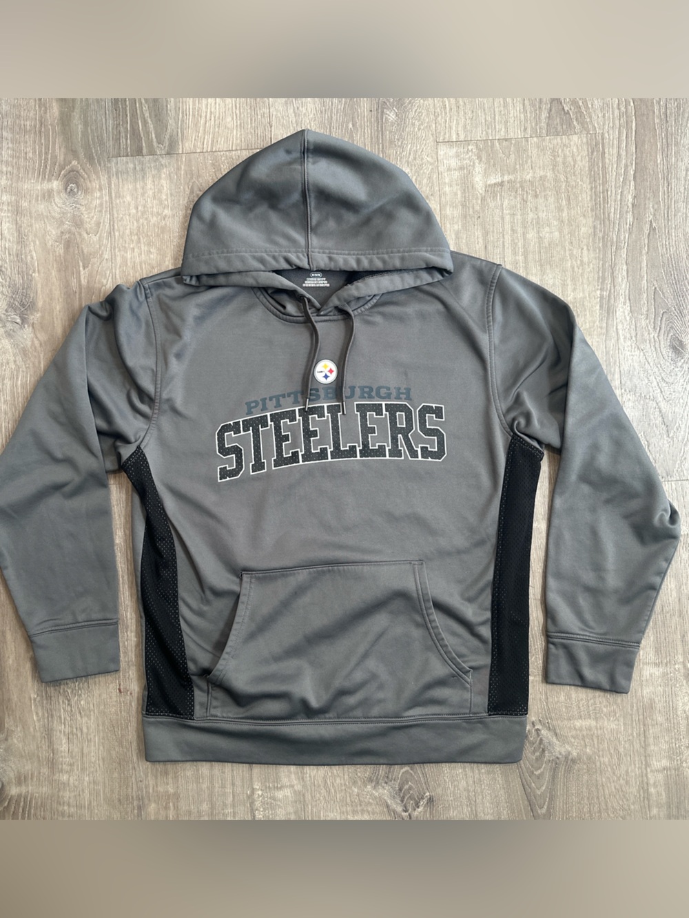Pittsburgh Steelers Gray Pullover Hoodie